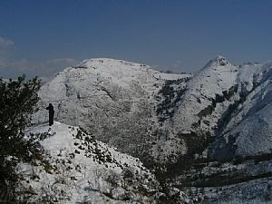 Sierra Pioro, Pioru Alto y La Cotera desde el Camino del Rey (en la ampliacin)